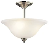 Nicholson 3 Light 16 Inch Wide Semi Flush Mount by Kichler - 42879