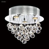 Crystal Rain 3 Light 14 Inch Wide Flush Mount by James Moder - 4041CR3LFM