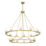 Aragon 3.5W 22 LED Chandelier 41.75 Inch and 46.75 Inch Wide by Crystorama - ARA-10268-ST