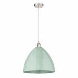 Plymouth Dome 1 Light Medium Cord Hung Pendant 16 Inch Wide by Innovations - 616-1P-PLYM-16