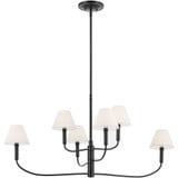 Eadie 6 Light Large Chandelier 19.5 Inch Tall and 6 Inch Wide by Kichler - 52767