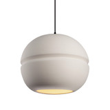 Radiance 1 Light Sphere Large Pendant by Justice Design - CER-6415