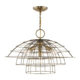 Brooklyn 4 Light Large Chandelier by Livex - 50948