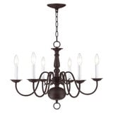 Williamsburgh 6 Light Medium Chandelier by Livex - 5006