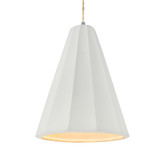 Radiance 1 Light Fluted Cord Pendant 13 X 9 Inch Wide by Justice Design - CER-6607-TWST