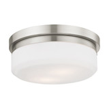 Stratus 2 Light 11 Inch Wide Flush Mount by Livex - 7391