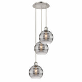 Rochester 3 Light Medium Cord Hung Pendant 30.38 Inch Tall by Innovations - 113B-3P-G556-8