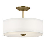 Shailene 3 Light 14 Inch Wide Drum Semi Flush Mount by Kichler - 43675
