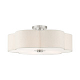 Solstice 5 Light 22 Inch Wide Semi Flush Mount by Livex - 58068