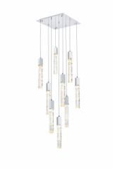 Aurora 6.5W 9 LED Pendant 19 Inch Tall and 20 Inch Wide by Elegant - 2088D20