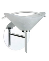 Hoppi 1 Light Steel Wall Sconce 7.5 Inch Wide by Besa - 1SW-HOPPI