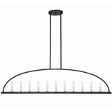 Abbott 11 Light Oversized Linear Chandelier by Crystorama - ABB-3009
