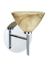 Domi 1 Light Wall Sconce 6.75 Inch Tall by Besa - 1SW-DOMI