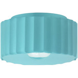 Radiance 1 Light 10 Inch Wide Gear Outdoor Flush Mount by Justice Design - CER-6185W