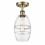 Vaz 1 Light 5.88 Inch Wide Industrial Semi Flush Mount by Innovations - 516-1C-G557-6
