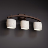Limoges Archway 3 Light Vanity Light by Justice Design - POR-8593-30-WAVE