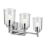 Shailene 3 Light Clear Glass Vanity Light by Kichler - 45574C