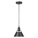 Orwell 1 Light Small Pendant 7.5 Inch Tall by Golden - 3306-S
