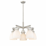 Newton Bell 5 Light Medium Chandelier by Innovations - 410-5CR-G412-7