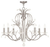 Serafina 8 Light Small Linear Chandelier by Livex - 51007