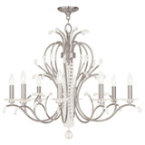 Serafina 8 Light Small Linear Chandelier by Livex - 51007