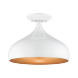 Amador 1 Light 11.75 Inch Wide Semi Flush Mount by Livex - 41050