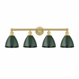 Plymouth Dome 4 Light Industrial Vanity Light by Innovations - 616-4W-PD