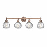 Athens Water Glass 4 Light Industrial Vanity Light by Innovations - 616-4W-AWG
