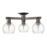 Athens 3 Light Semi Flush Mount 9.75 Inch X 23.38 Inch by Innovations - 716-3F-G12-6