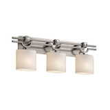 Fusion Argyle 3 Light Opal Glass Vanity Light by Justice Design - FSN-8503-30-OPAL