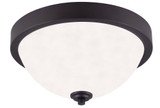 River 2 Light 13 Inch Wide Flush Mount by Canarm Inc - IFM578A13BN