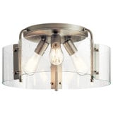 Thoreau 3 Light 18 Inch Wide Semi Flush Mount by Kichler - 42955