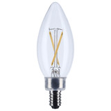 3W 3000K B11 LED Candelabra Base Replacement Bulb 3.97 Inch Length by Satco - S12490