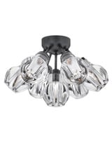 Elise 35W 7 LED 16.25 Inch Wide Semi Flush Mount by Fredrick Ramond - FR46951