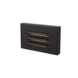 4W 1 LED Horizontal Louvered Surface Mount Step Light 5 Inch Wide by WAC - 4501