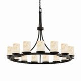 Alabaster Rocks Dakota 15 Light Oversized Chandelier by Justice Design - ALR-8715-10