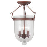 Jefferson 3 Light 12 Inch Wide Flush Mount by Livex 5062 - 5062