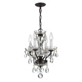 Traditional Crystal 4 Light Mini Chandelier by Crystorama - 5534
