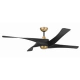 Venn 4 Blade Ceiling Fan with Light Kit 14.72 X 58 Inch Wide by Craftmade - VNN58