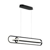 Demark 1 Light Linear Chandelier with Overlapping LED Rings by Eurofase - 37039