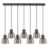 Newton Bell 7 Light Oversized Linear Pendant by Innovations - 127-410-1PS-G412-8