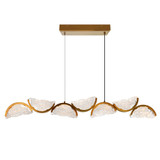 Moon 36W LED Chandelier 13 Inch Tall and 54 Inch Wide by CWI - 1715P54-7