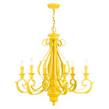 Valencia 6 Light Oversized Chandelier by Livex - 49066