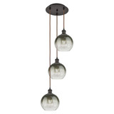 Brookhaven Globe 3 Light Cord Hung Pendant 31 X 14.5 Inch by Innovations - 113B-3P-G483-8