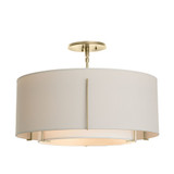 Exos 3 Light 22.9 Inch Wide Metal Semi Flush Mount by Hubbardton Forge - 126503HF
