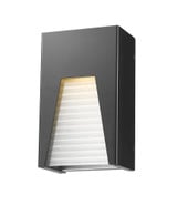 Millenial 12W 1 LED Outdoor Wall Mount 6 Inches by 10 Inches High by Z-Lite - 561S-BK