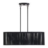 Acordia 3 Light Medium Linear Chandelier 19 Inch and 7 Inch Wide by Livex - 49127