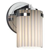 Limoges Atlas 1 Light Plet Wall Sconce by Justice Design - POR-8451-10-PLET