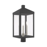 Nyack 3 Light Outdoor Post Top Lantern 10.5 x 24 Inches by Livex  - 20586