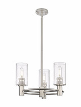 Crown Point 3 Light Stem Hung Pendant 10.38 Inch Tall by Innovations - 434-3CR-G434-7